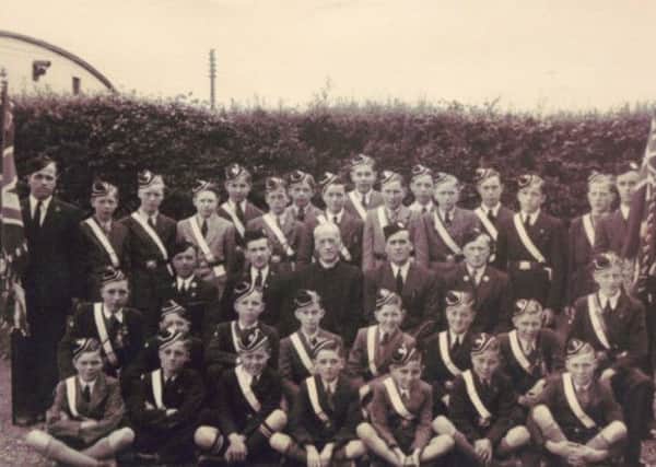 An early photograph of First Banbridge (Scarva Street Prebyterian) Boys Brigade.