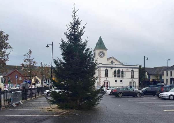 The Christmas tree in Ballyclare. Pic by Love Ballyclare. INNT 47-828CON