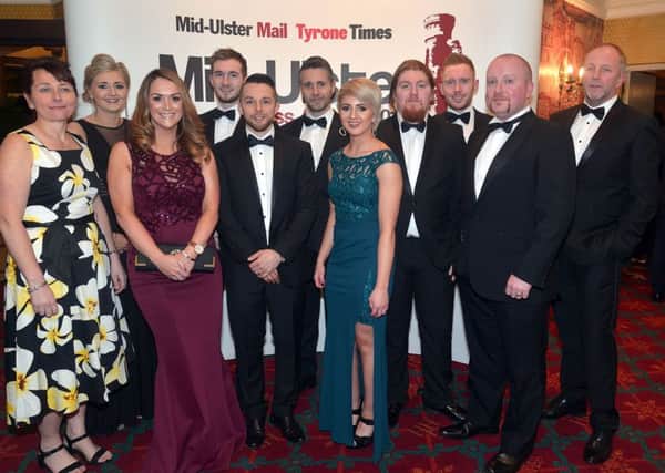 Mid Ulster Business Awards, Glenavon House Hotel.  Guests from AES Global, Cookstown. INMU48-218. Photo by Tony Hendron.