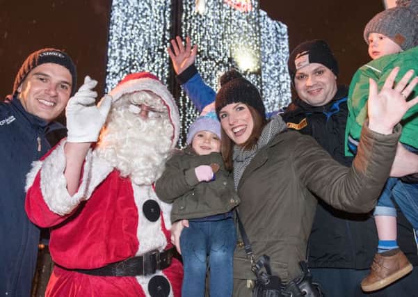 Santa gets ready for the big switch-on in the Guildhall Square