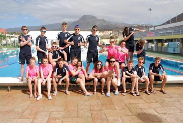 Coleraine Swimming Club members pictured in Tenerife.