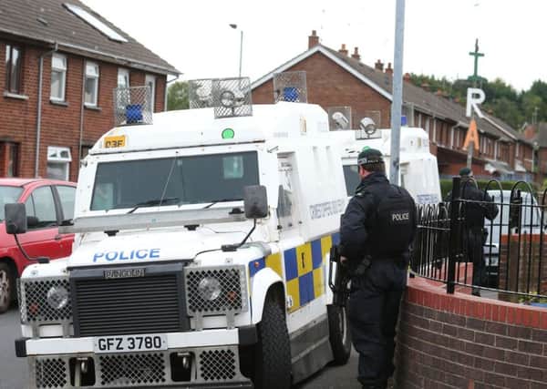 Police and forensics at the scene in Lurgan in September.   Photo Colm Lenaghan/Pacemaker
