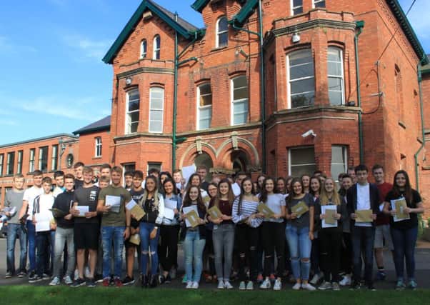 Pupils at Friends School Lisburn celebrate a fantastic set of GCSE results in August 2016.