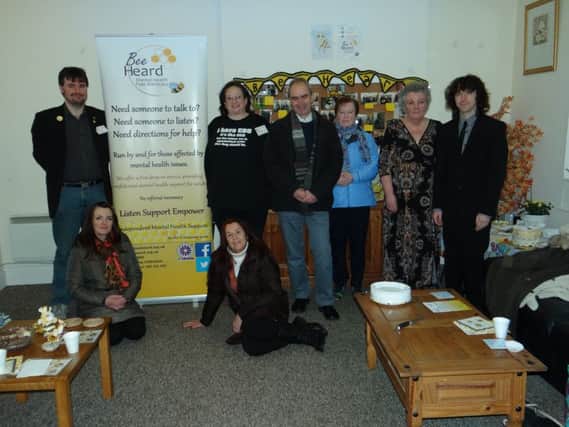 Guests at the second birthday event along with volunteers from Bee Heard including the Chairperson, Dr Ann McClintock.