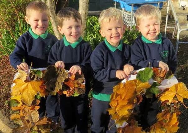 St Josephs Nursery School pupils help nature charity RSPB NI celebrate their 50th birthday.