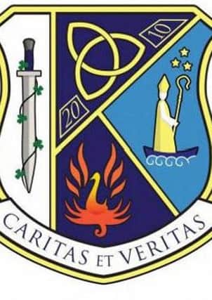 The logo of St Killian's College, Carnlough. INLT-49-706-con