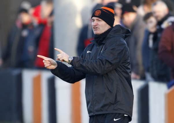 Carrick manager Aaron Callaghan.  Picture by Peter Morrison/Press Eye