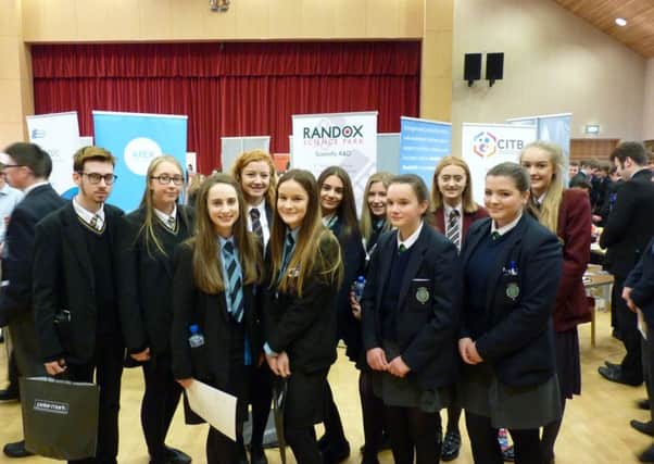 Pupils from six schools in the Craigavon Area Learning Community, who had the opportunity to attend a Careers Fair in Craigavon Civic Centre recently.