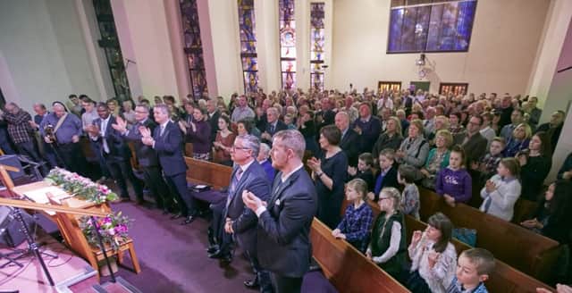 The Sanctuary was packed to capacity as Ballymoney Church of God celebrated its 70th Anniversary and honoured Pastor Taylors 60 years of Ministry