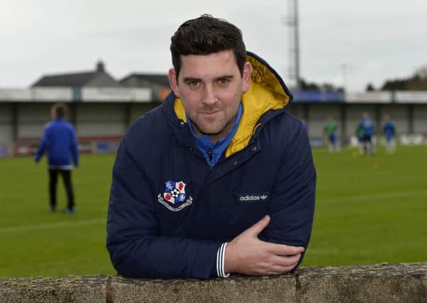Loughgall manager Dean Smith. Pic by PressEye Ltd.