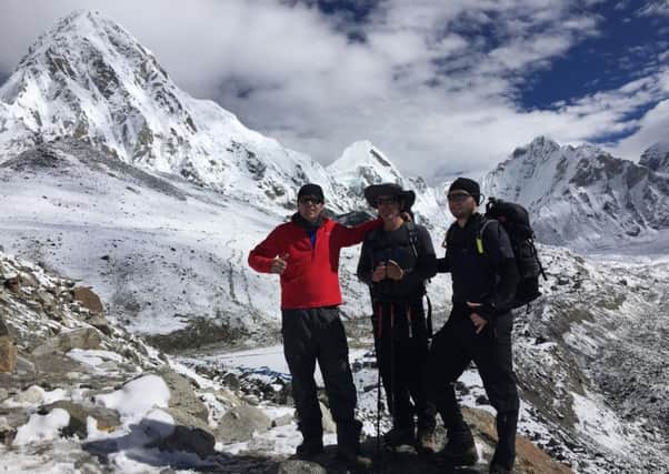 Eoin McKee, Mark Sculion and Fergal Hegarty made it to Everest basecamp before climbing Island Peak