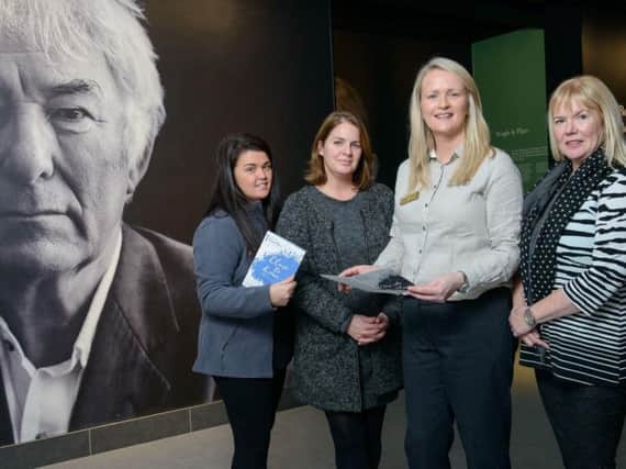 Pictured from left are Mary McKeown, Mid Ulster District Council, Jayne ONeill, Tourism NI, Donna Duffin, Seamus Heaney HomePlace and Charlotte Wilson Fermanagh  Omagh VIC.