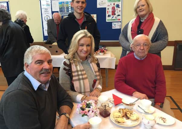 At the coffee morning were Nigel Smith, Jo-Anne Dobson MLA, Mark Wells - Youth & Children's Ministry Co-Ordinator, Catherine Simpson - Curate Assistant and Alan Burns.