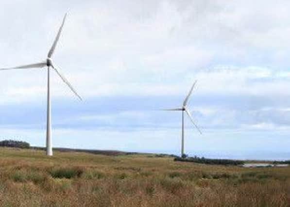 A photomontage showing the predicted view of the Ballykeel wind farm from the Ulster Way. INLT-51-705-con