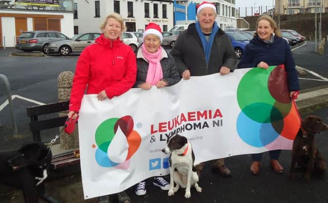 his years Christmas walk for Leukaemia and Lymphoma NI takes place in Portrush on Tuesday 27th December at 1pm.  Staring at Portrush Harbour, walkers follow the coast to the White Rocks, returning to the Harbour Bar where they are welcomed back with a cup of hot soup.  The family friendly event, now in its 29th year, was first organised by Garth and Ella Giffin following the death of their 19 year old daughter Lynda.  The walk raises money for research into leukaemia and lymphoma in Northern Ireland.  Last years total was Â£6087.50, and to date the walk has raised over Â£170,000!
 
Everyone is welcome to join in and walk off some of the Christmas excess while supporting this valuable local charity.   Donations and sponsor money can be handed in upstairs in the Harbour Bar before the walk.  Further information and sponsorship forms are available from Janet Leighton on 07969321921 or Jill Adams on 07709719466. Checkout the Facebook page at Portrush Walk for Leukaemia and Lymphoma NI.