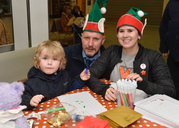James Rinson (age 4) from Lurgan,  Abbie Madden, Young At Art and Cecil Cardwell, Translink.