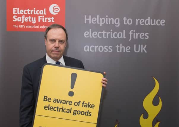 Nigel Dodds MP supporting Electrical Safety First Campaign