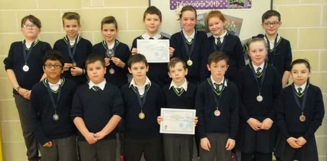 Prizewinners in the 2016 tournament at St Patricks and St Brigids School, Ballycastle