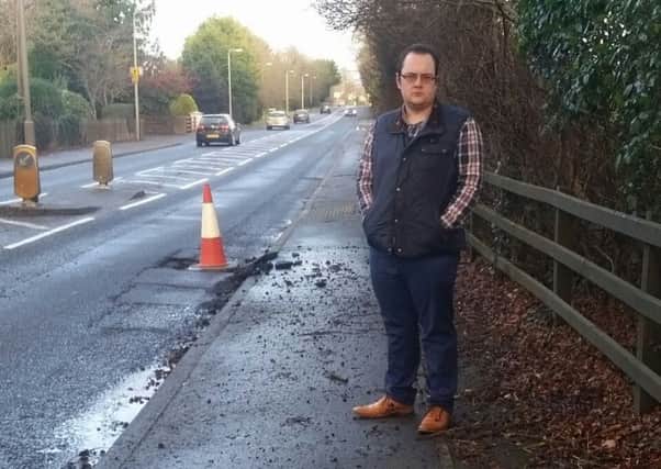 Cllr Alexander Redpath has called on TransportNI to focus its resources on keeping roads in good repair.