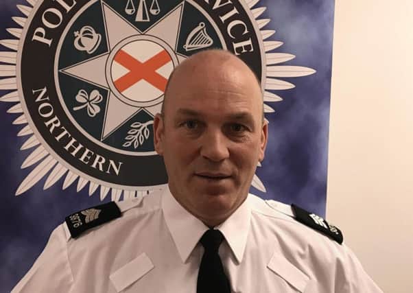 PSNI officer Sam Hoey who has been awarded a Queen's Police Medal