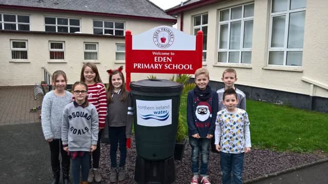NI Water has donated a waterbutt to pupils at Eden Primary School to help them get water-smart.