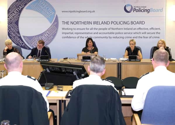 A meeting of Northern Ireland Policing Board. Pic by Press Eye