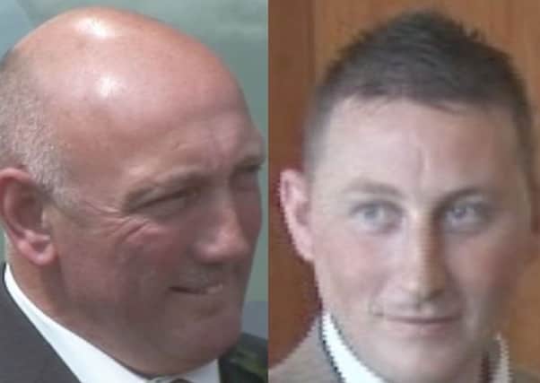 Robert Clarke and Mark Pollock who were jailed for their part in the operation