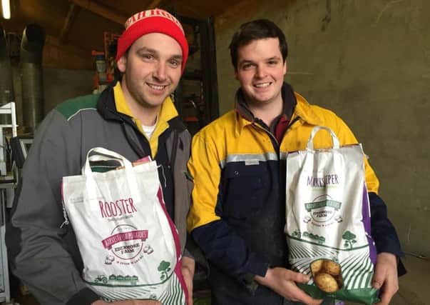 Scott Lilburn and his brother are washing and packing potatoes in Craigavon, Co Armagh