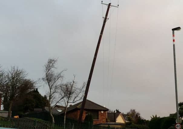 The electricity pole at St Anthony's Primary School and nursery unit. INLT-03-700-con