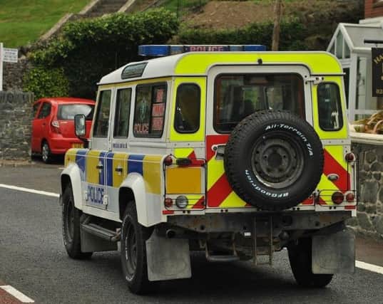 A PSNI Land Rover vehicle will be patrolling during wintry conditions. INCT 03-650-CON