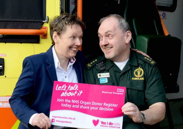 Sean Mullan, Northern Ireland Ambulance Service Station Manager became a Living Organ Donor to his sister Eileen, a Non Executive Director for the Southern Health and Social Care Trust
