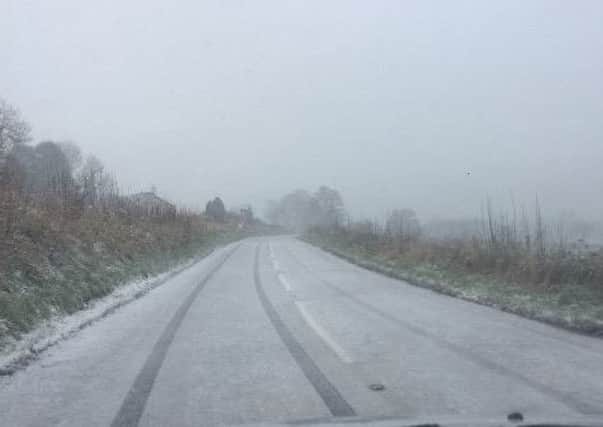 A PSNI picture showing snow on the Seven Sisters Road. INLT-03-703-con