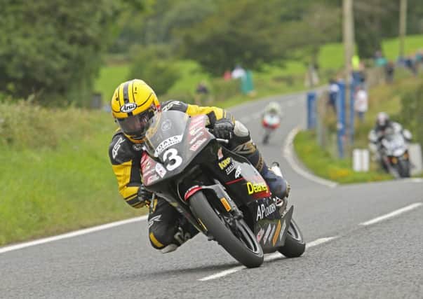Gary Dunlop in action at last year's Ulster Grand Prix. Photo by Rod Neill