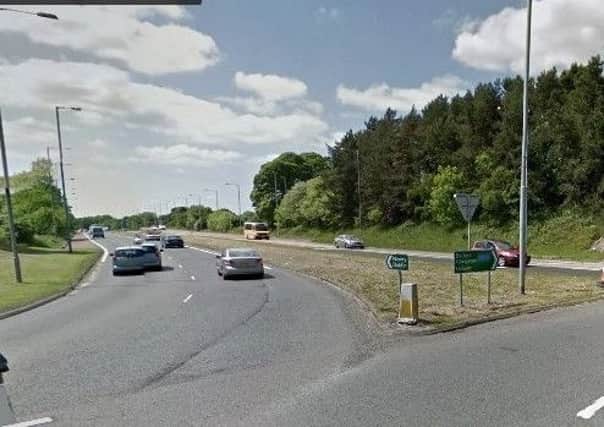The A1 dual carriageway at Hillsborough Roundabout. Pic by Google