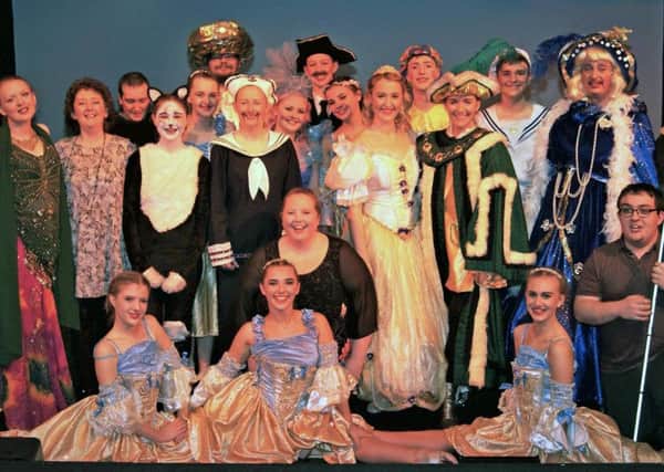 The cast of the pantomime