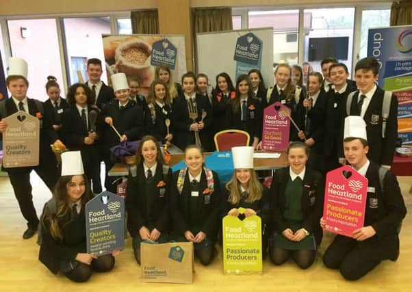 New-Bridge pupils who attended the Food Heartland careers event