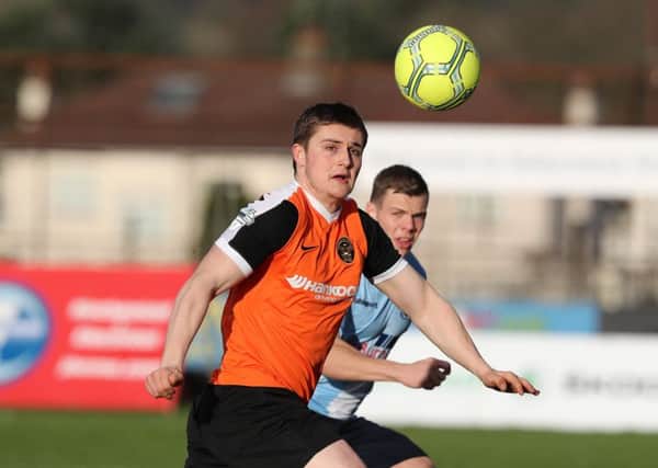 Carrick Rangers' recent signing from Waterford, 20 year-old Sean Noble.  Photograph by Declan Roughan