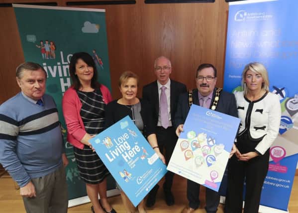 submitted picture
(L-R) Chair of Planning Committee, Alderman Fraser Agnew; Principal Planning Officer, Sharon Mossman; Chief Executive of Antrim and Newtownabbey, Mrs Jacqui Dixon; Head of Planning, John Linden; Mayor of Antrim and Newtownabbey, Councillor John Scott; Director of Community Planning, Majella McAllister