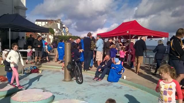 Pictured during the Big Lunch event at Arcadia Bathing club which was held by Gemma Reid from Portrush.