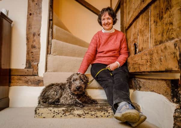 Dogs Trust Home from Home Foster Scheme in action. Pictured is participant, Peggy Lutter. (Submitted Photograph).