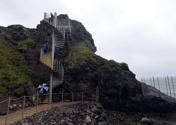 The Gobbins Path pictured in 2015. Pic by Pacemaker Press.