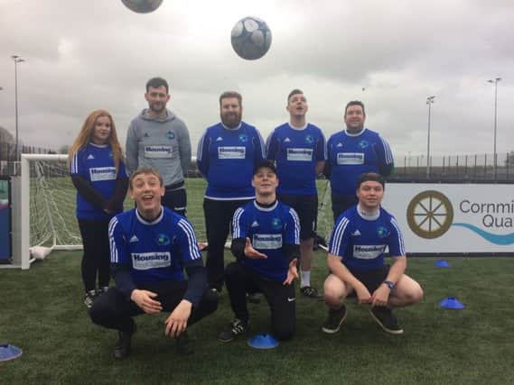 Street Soccer Ballymena launched at the Showgrounds on Thursday. (Submitted Picture).
