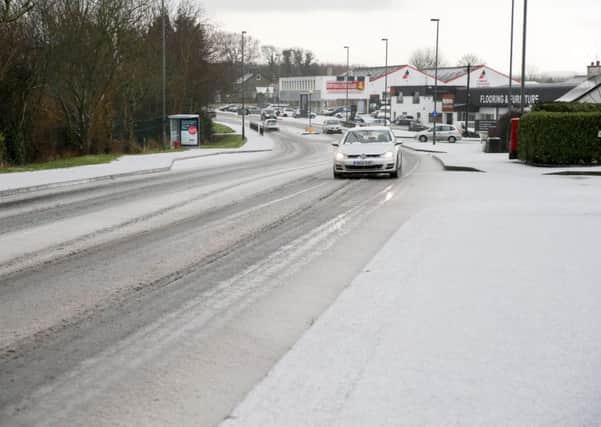 Snowfall has led to poor driving conditions in Coleraine.

Picture: Philip Magowan / PressEye