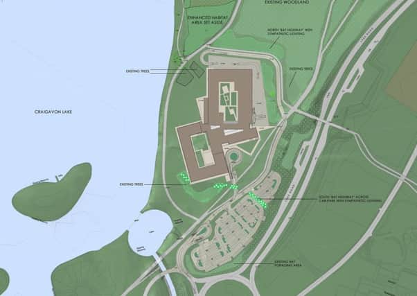 Site plan for proposed new Southern Regional College campus in Craigavon