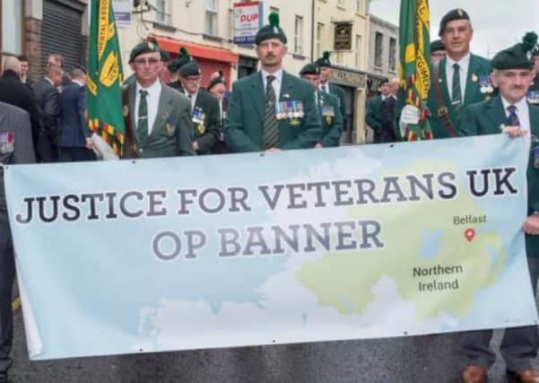 The veterans' campaigners on a previous march.