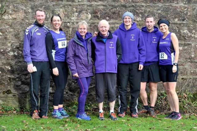 Springwell RC at Drum Manor 10k  Chris Millar, Julieanne Millar, Karen McLaughlin, Jim Breen, Pamela Howe. Jeff Young and Ciara Toner (Photo  Richard McLaughlin).