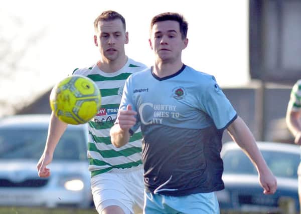 Michael McCrudden, who fired home from the spot against Knockbreda last weekend, has been in super form this season.