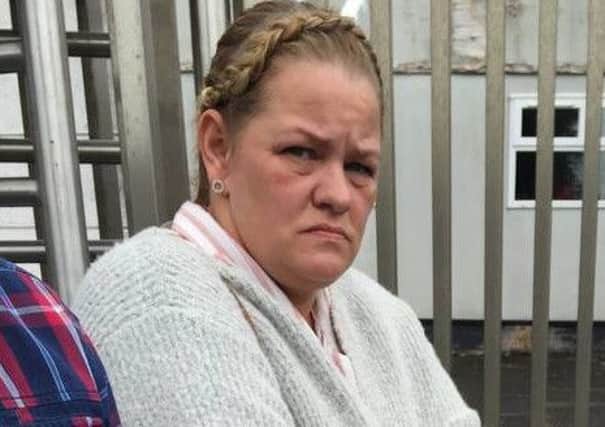 Lisa Cullen pictured outside Lisburn court in an earlier occasion. She was jailed for four months for the ill treatment of dementia patients in a care home and assaulting a whistle blower.