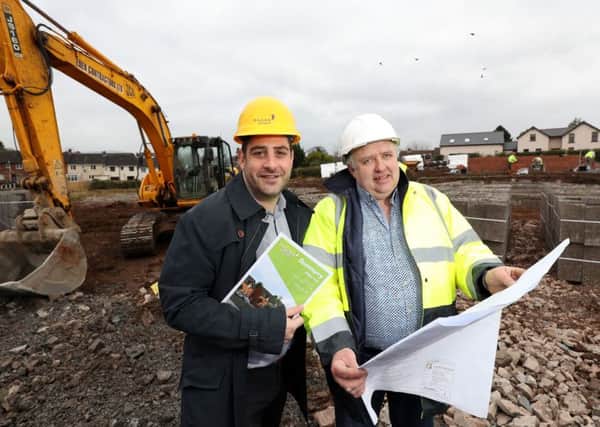 Pictured are Jamesy Hagan, Managing Director, Hagan Homes and Arthur King, Managing Director, Eden Contractors Limited. Picture by William Cherry / Press Eye.