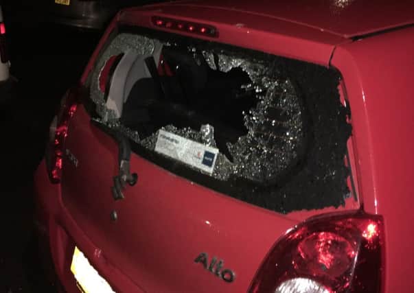 Car attacked in Lurgan
